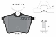 2413501 Sada brzdových destiček, kotoučová brzda TEXTAR