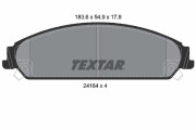 2416401 TEXTAR sada brzdových platničiek kotúčovej brzdy 2416401 TEXTAR