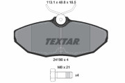 2419001 Brzdové destičky Q+ TEXTAR