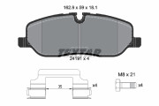 2419101 Sada brzdových destiček, kotoučová brzda epad TEXTAR