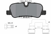 2419201 Sada brzdových destiček, kotoučová brzda epad TEXTAR