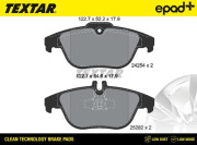 2425401CP TEXTAR sada brzdových platničiek kotúčovej brzdy 2425401CP TEXTAR