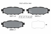 2427101 TEXTAR sada brzdových platničiek kotúčovej brzdy 2427101 TEXTAR