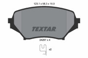 2429701 TEXTAR sada brzdových platničiek kotúčovej brzdy 2429701 TEXTAR