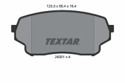 2430101 Sada brzdových destiček, kotoučová brzda TEXTAR