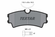 2430201 TEXTAR sada brzdových platničiek kotúčovej brzdy 2430201 TEXTAR