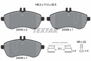2430601 Sada brzdových destiček, kotoučová brzda epad TEXTAR