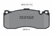 2431601 Sada brzdových destiček, kotoučová brzda epad TEXTAR