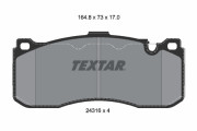 2431601 TEXTAR sada brzdových platničiek kotúčovej brzdy 2431601 TEXTAR