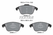 2433205 Sada brzdových destiček, kotoučová brzda epad TEXTAR