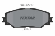 2433601 TEXTAR sada brzdových platničiek kotúčovej brzdy 2433601 TEXTAR
