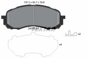 2437201 Sada brzdových destiček, kotoučová brzda TEXTAR