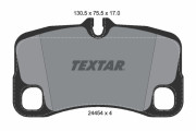 2445403 TEXTAR sada brzdových platničiek kotúčovej brzdy 2445403 TEXTAR