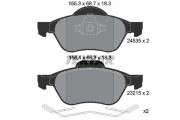 2453501 Sada brzdových destiček, kotoučová brzda epad TEXTAR
