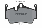 2454101 TEXTAR sada brzdových platničiek kotúčovej brzdy 2454101 TEXTAR