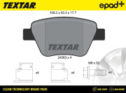 2456301CP TEXTAR sada brzdových platničiek kotúčovej brzdy 2456301CP TEXTAR