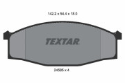 2458501 Sada brzdových destiček, kotoučová brzda TEXTAR
