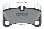2461401 TEXTAR sada brzdových platničiek kotúčovej brzdy 2461401 TEXTAR