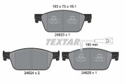 2462301 Sada brzdových destiček, kotoučová brzda epad TEXTAR