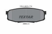 2465301 TEXTAR sada brzdových platničiek kotúčovej brzdy 2465301 TEXTAR
