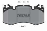 2465901 TEXTAR sada brzdových platničiek kotúčovej brzdy 2465901 TEXTAR