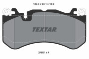 2468101 TEXTAR sada brzdových platničiek kotúčovej brzdy 2468101 TEXTAR
