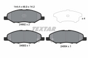 2468201 Sada brzdových destiček, kotoučová brzda TEXTAR