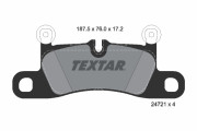2472101 TEXTAR sada brzdových platničiek kotúčovej brzdy 2472101 TEXTAR