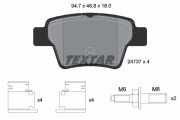 2473701 Sada brzdových destiček, kotoučová brzda epad TEXTAR