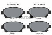 2477801 Sada brzdových destiček, kotoučová brzda TEXTAR