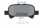 2483501 Brzdové destičky TEXTAR
