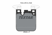 2502901 TEXTAR sada brzdových platničiek kotúčovej brzdy 2502901 TEXTAR