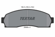 2506801 Sada brzdových destiček, kotoučová brzda TEXTAR