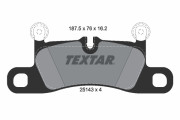 2514301 TEXTAR sada brzdových platničiek kotúčovej brzdy 2514301 TEXTAR