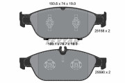 2515803 Sada brzdových destiček, kotoučová brzda epad TEXTAR