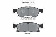 2519202 Sada brzdových destiček, kotoučová brzda epad TEXTAR