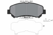 2520201 Sada brzdových destiček, kotoučová brzda TEXTAR