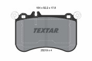 2521902 TEXTAR sada brzdových platničiek kotúčovej brzdy 2521902 TEXTAR