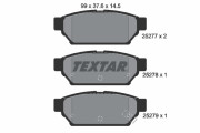 2527701 Sada brzdových destiček, kotoučová brzda TEXTAR