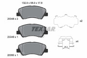 2534801 Sada brzdových destiček, kotoučová brzda epad TEXTAR