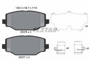 2537601 Sada brzdových destiček, kotoučová brzda TEXTAR