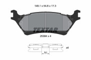 2538401 Sada brzdových destiček, kotoučová brzda TEXTAR
