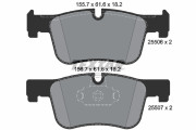 2550601 Sada brzdových destiček, kotoučová brzda epad TEXTAR