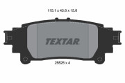 2552503 Sada brzdových destiček, kotoučová brzda TEXTAR