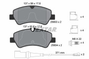 2560303 Sada brzdových destiček, kotoučová brzda epad TEXTAR