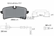 2564201 Sada brzdových destiček, kotoučová brzda epad TEXTAR