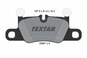 2569101 TEXTAR sada brzdových platničiek kotúčovej brzdy 2569101 TEXTAR