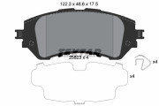 2582301 Sada brzdových destiček, kotoučová brzda TEXTAR