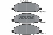 2587001 Sada brzdových destiček, kotoučová brzda TEXTAR