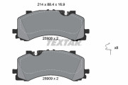2590801 Sada brzdových destiček, kotoučová brzda epad TEXTAR